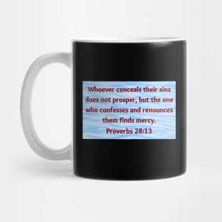 Bible Verse Proverbs 28:13 Mug